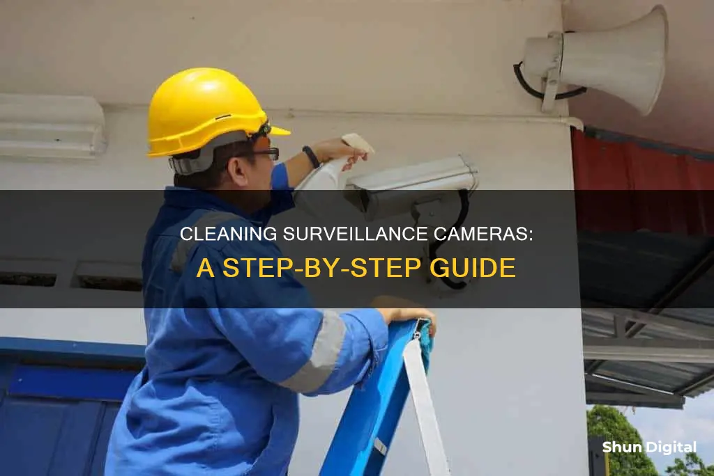 how to clean a surveillance camera