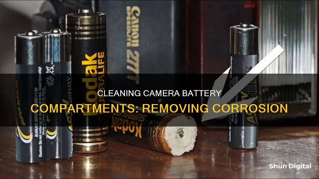 how to clean battery corrison out of camera