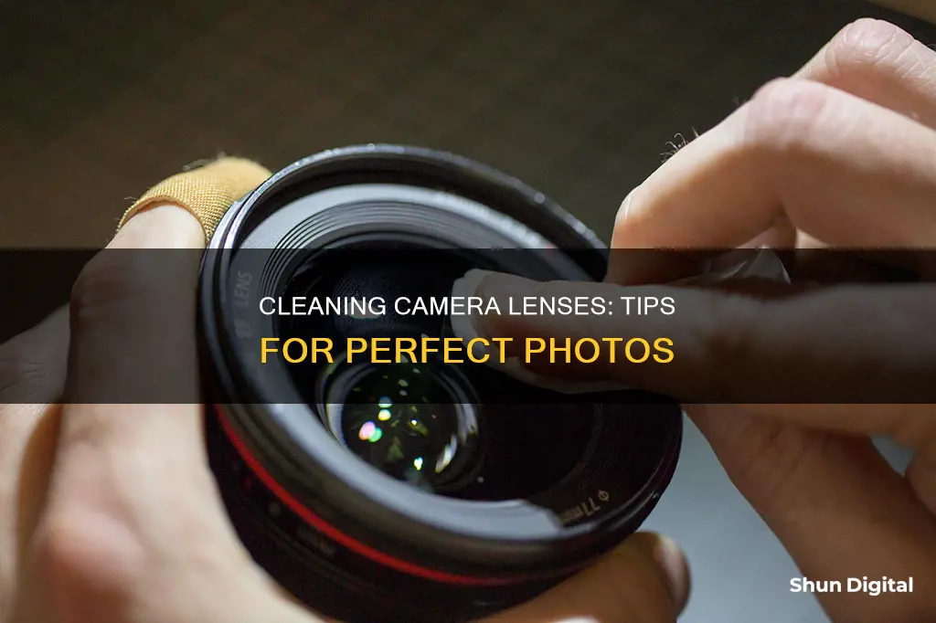 how to clean between lenses in a camera