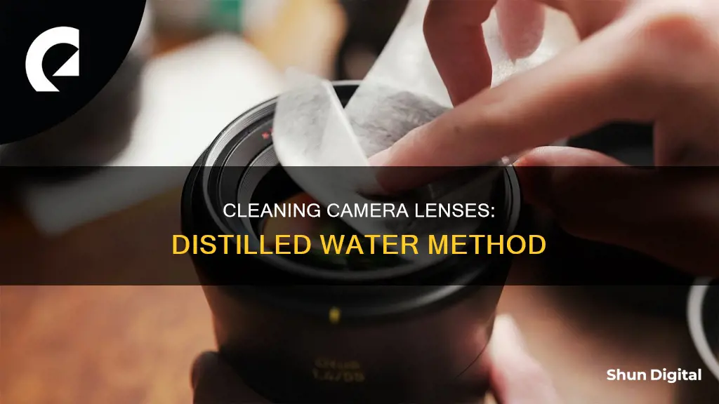 how to clean camera lenses with distilled water