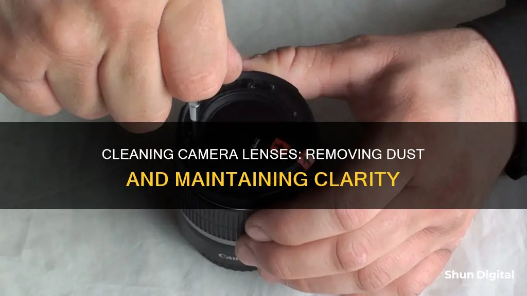 how to clean dust inside camera lense