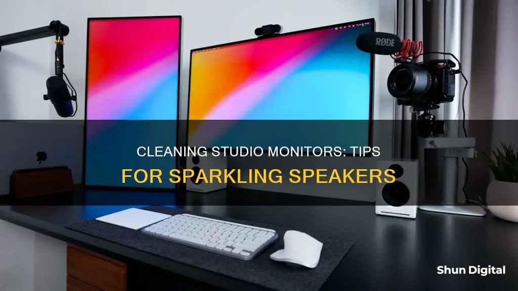 how to clean my studio monitors