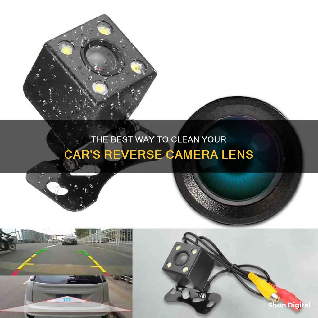 how to clean reverse camera on car