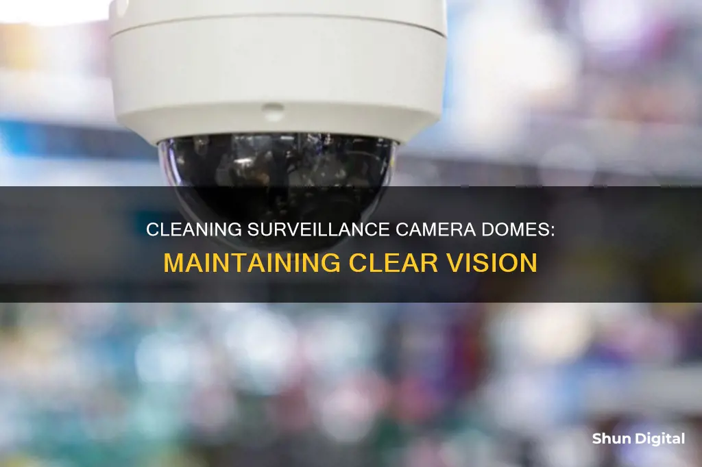 how to clean surveillance camera dome glass