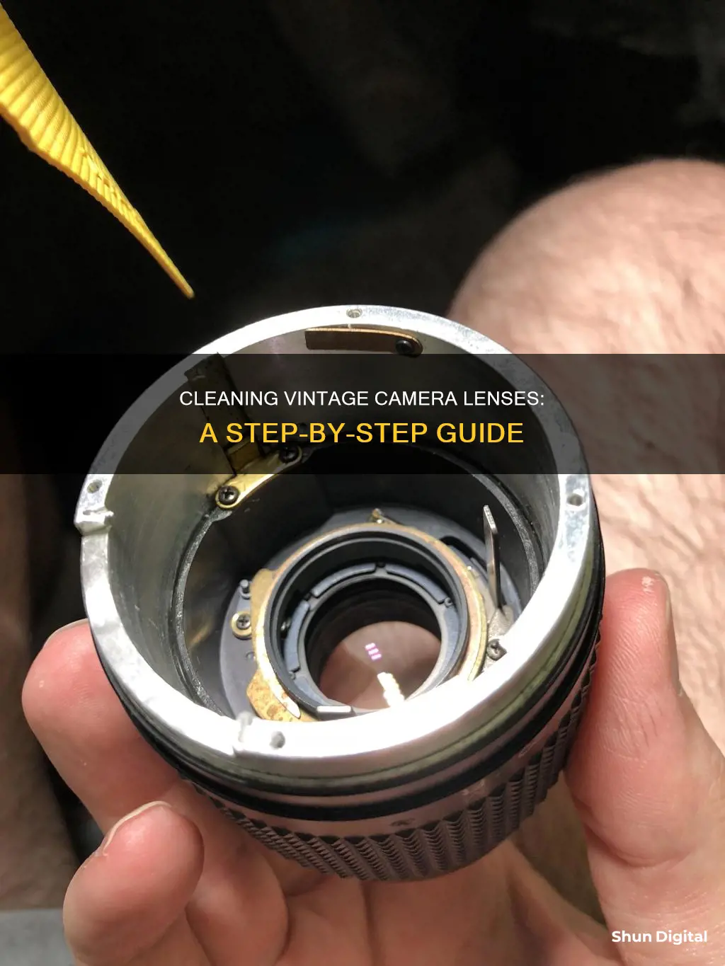 how to clean vintage camera lenses