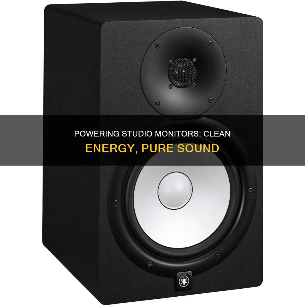 how to cleanly power studio monitors