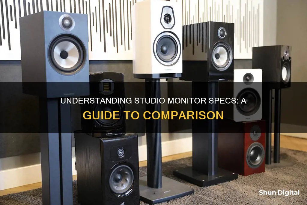 how to compare studio monitor specs