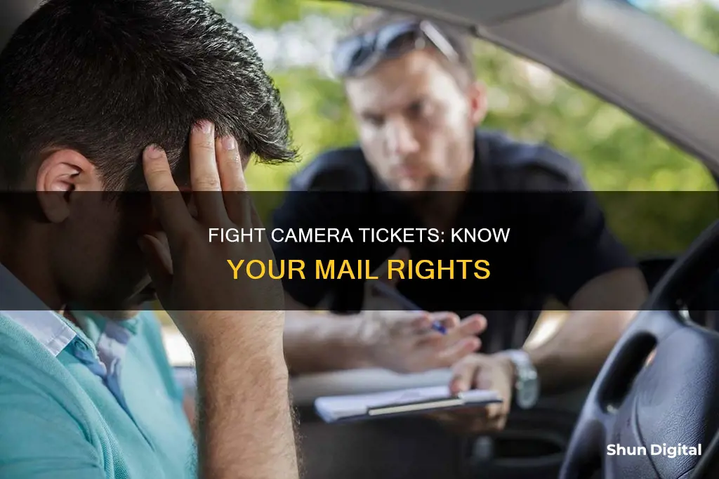 how to contest ticket in mail from camera