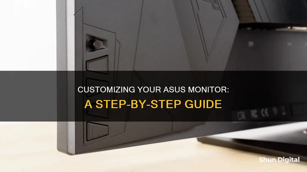 how to control asus monitor