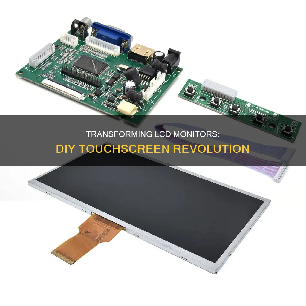 how to convert lcd monitor into touchscreen