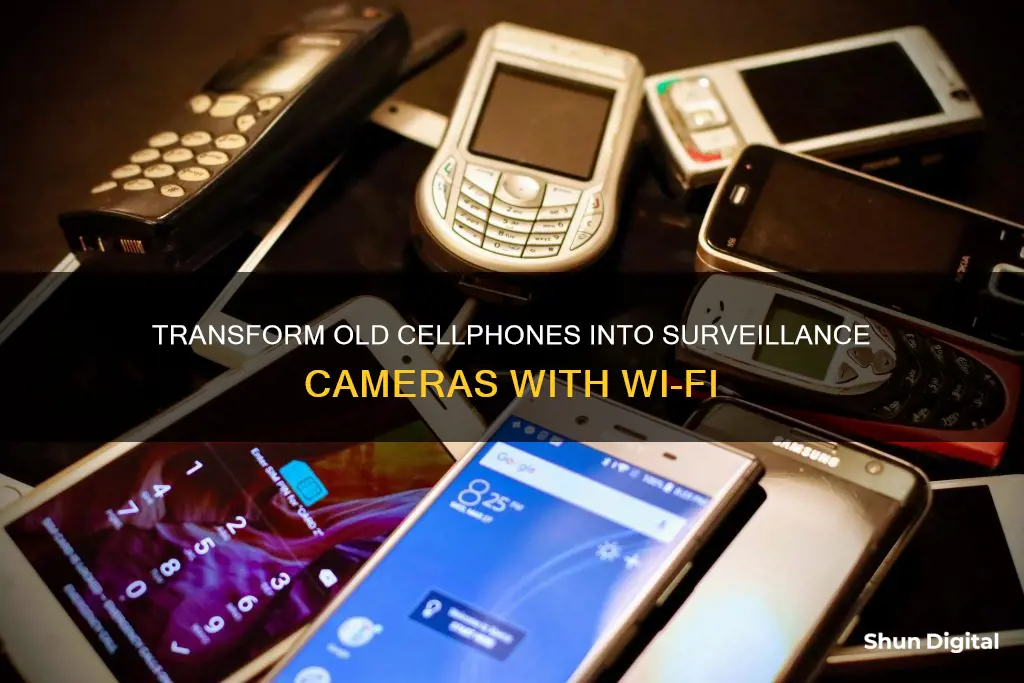 how to convert old cellphones in surveillance cameras wifi