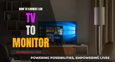 Transform Your LCD TV into a Computer Monitor