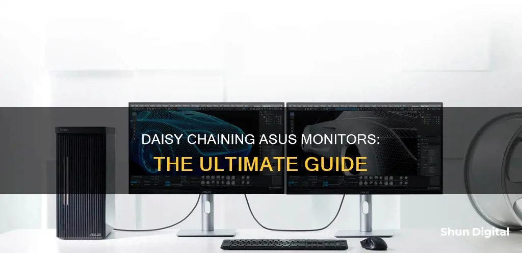 how to daisy chain asus monitors