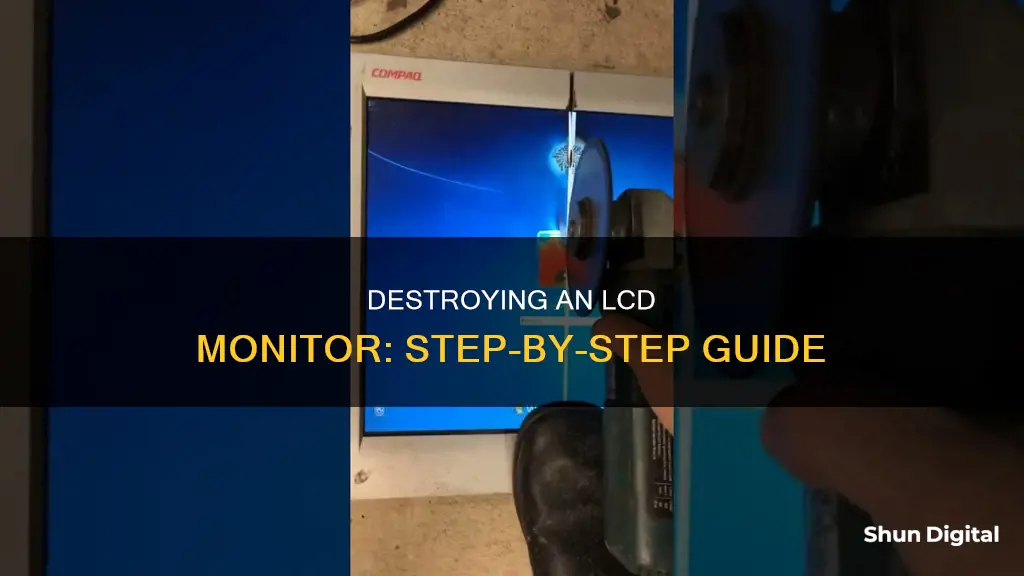 how to damage a lcd monitor