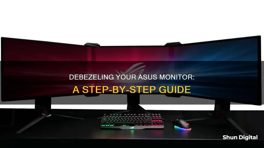 how to debezel asus monitor