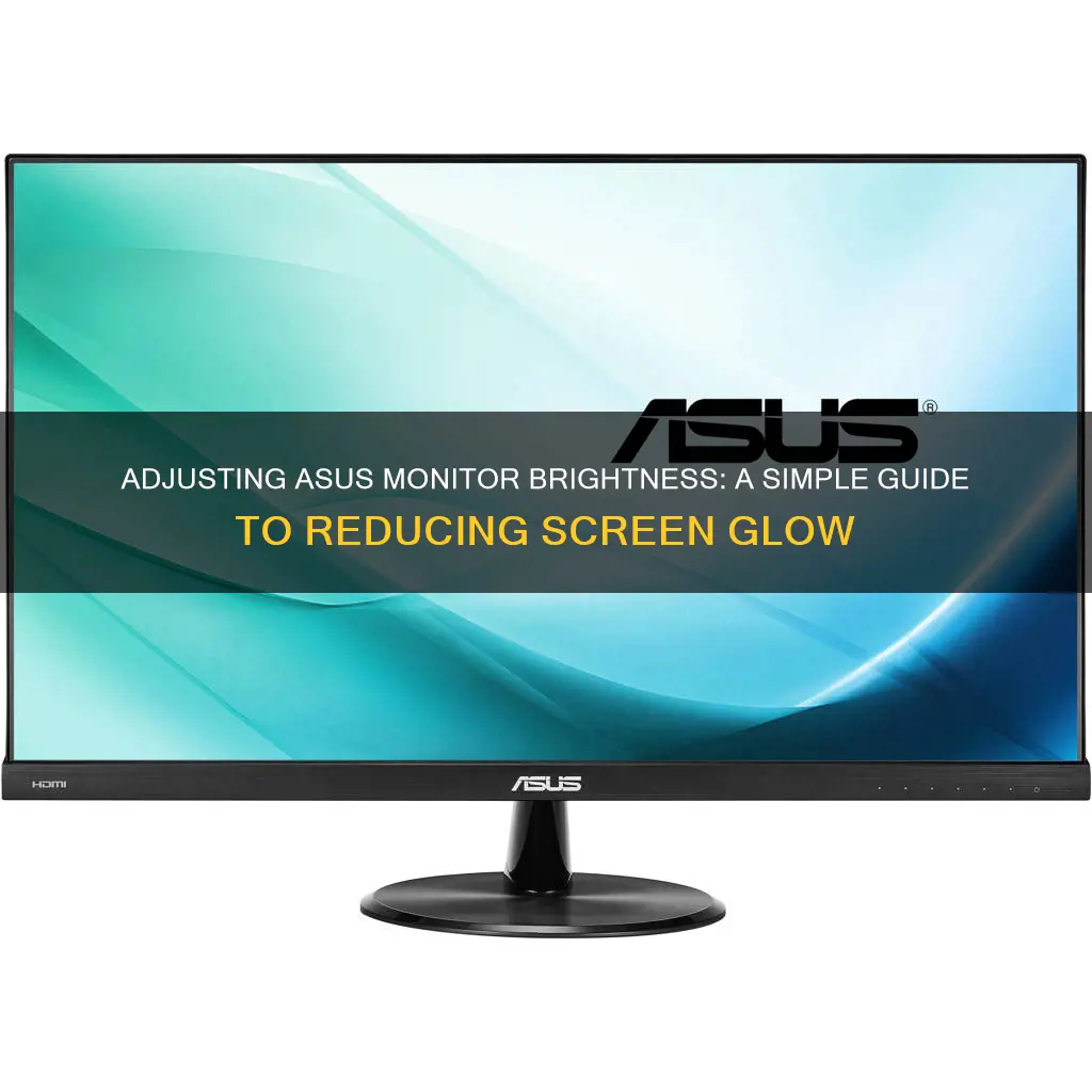 how to decrease brightness on asus monitor