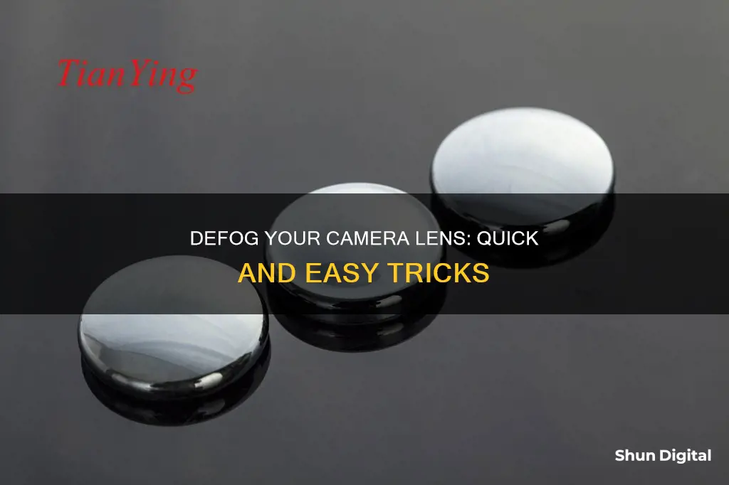 how to defog a camera lense