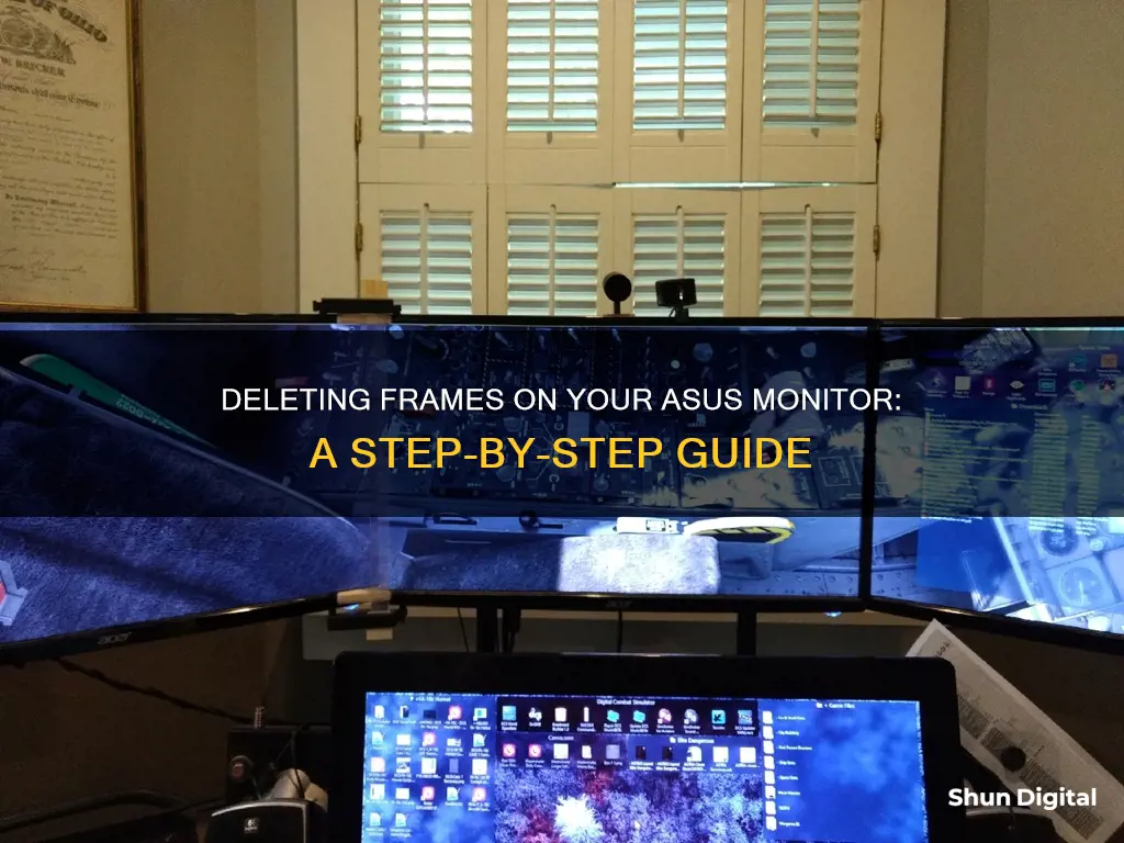 how to delete frames in asus monitor