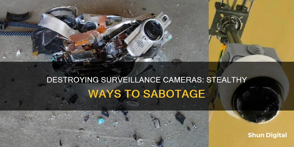 how to destroy a surveillance camera