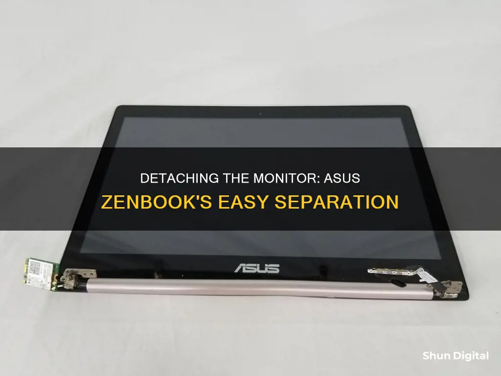 how to detach an asus zenbook monitor