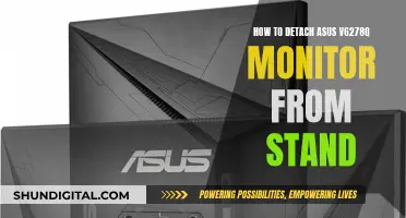 Detaching the Asus VG278Q Monitor: Stand Dismount Guide