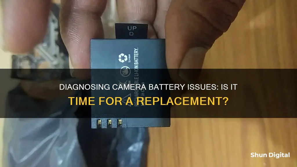 how to determine if camera re-chargable battery is the issue