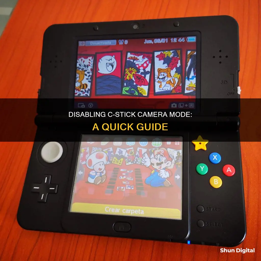 how to disable c stick camera mode