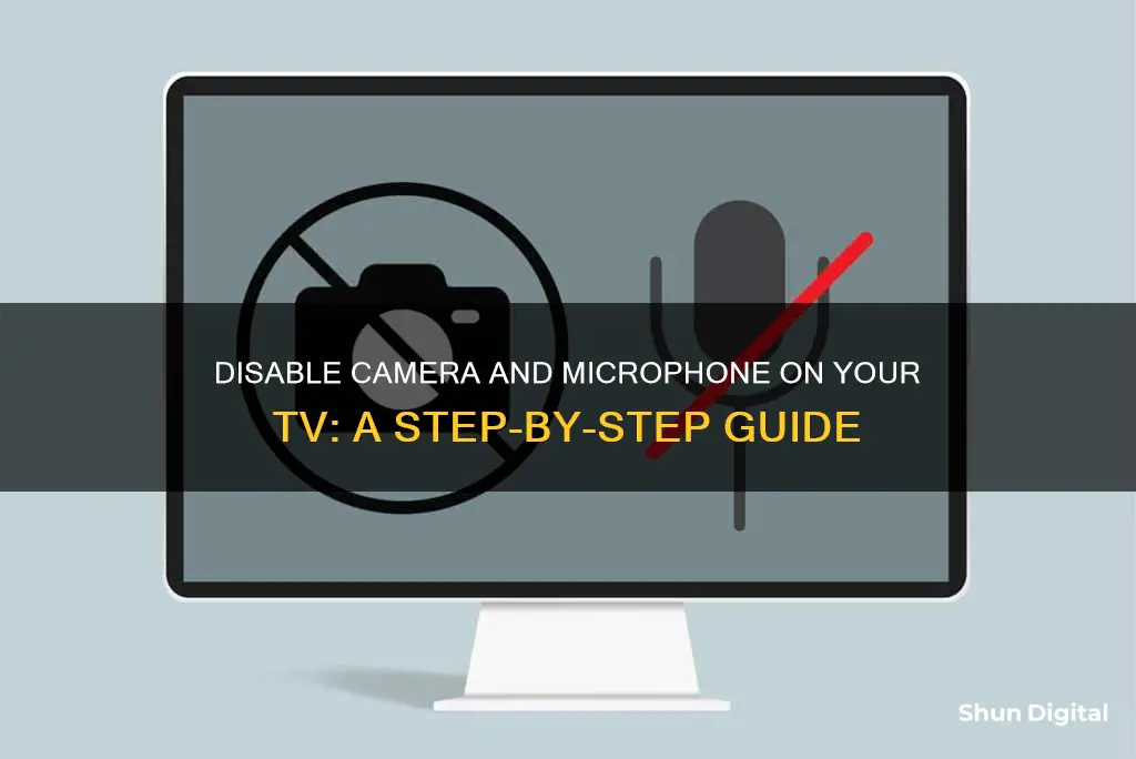 how to disable camera and microphone on tv