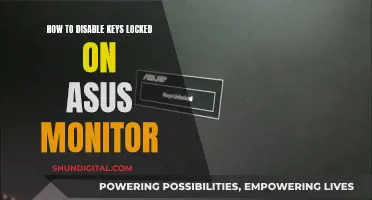 Unlocking Locked Keys on Your ASUS Monitor