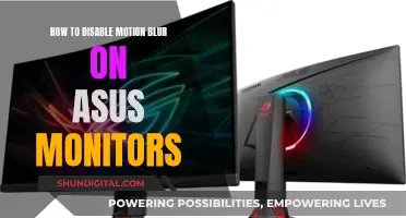 Disabling Motion Blur on ASUS Monitors: A Simple Guide