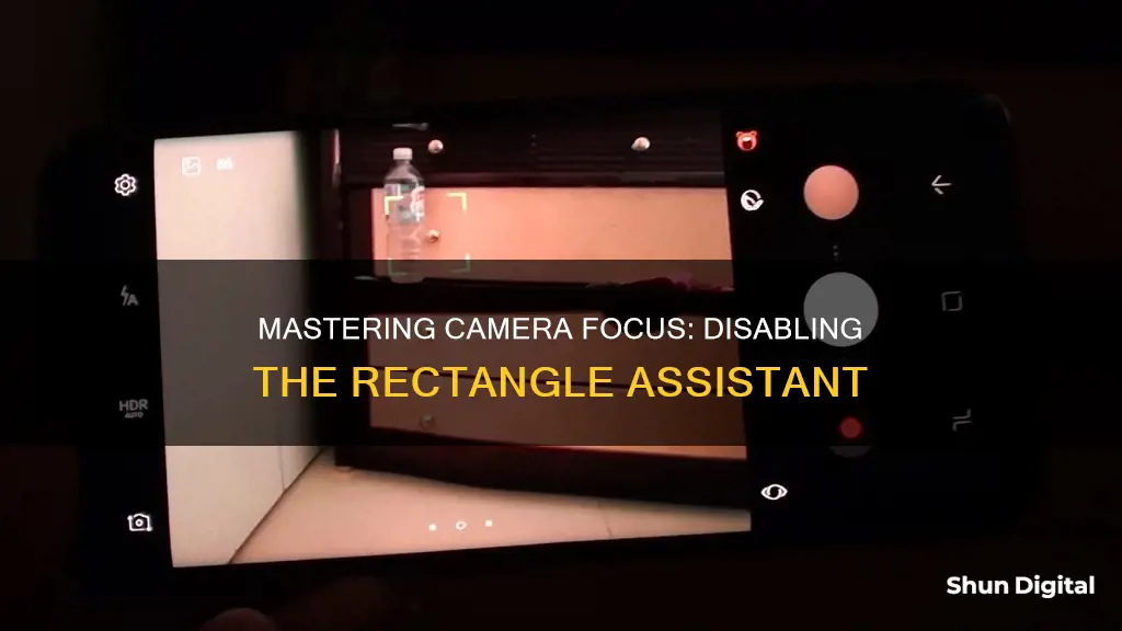 how to disable the rectangle on your camera focus