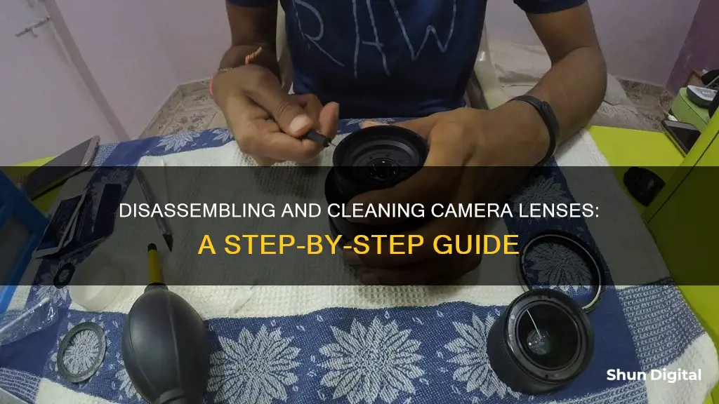 how to disassemble and clean camera lenses