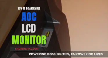 Disassembling an AOC LCD Monitor: Step-by-Step Guide