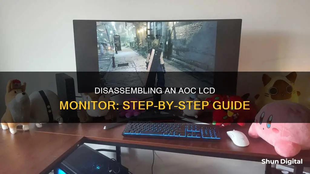 how to disassemble aoc lcd monitor