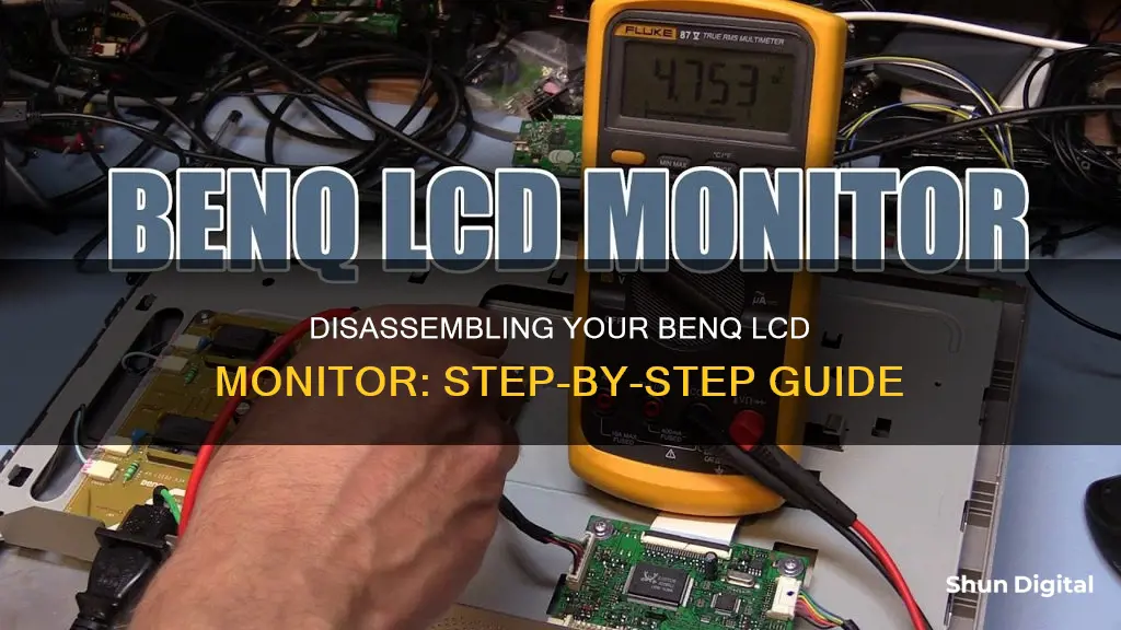 how to disassemble benq lcd monitor