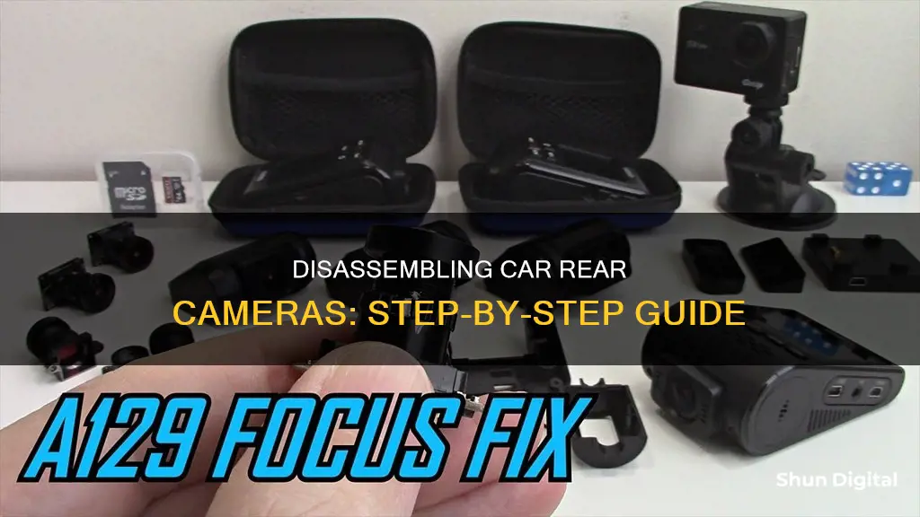 how to disassemble car rear camera