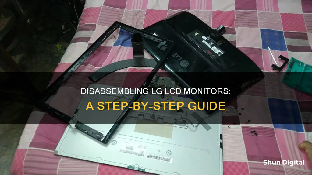 how to disassemble lg lcd monitor