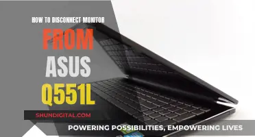 Disconnecting Your Monitor from the Asus Q551L Laptop