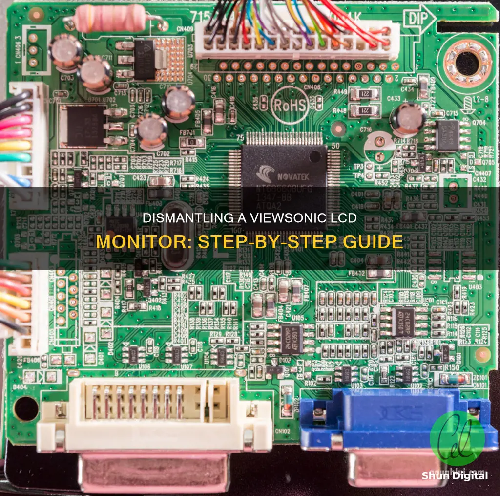 how to dismantle viewsonic lcd monitor