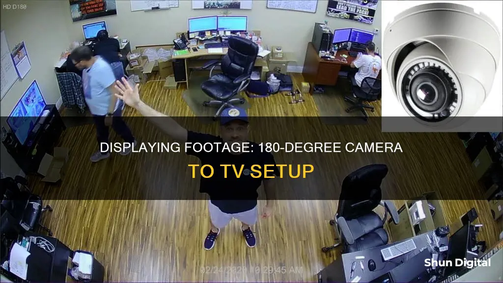 how to dispaly 180 camera on tv