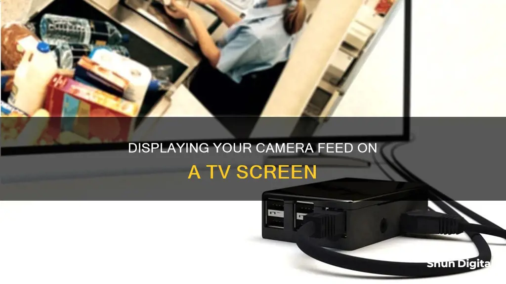 how to display camera on tv