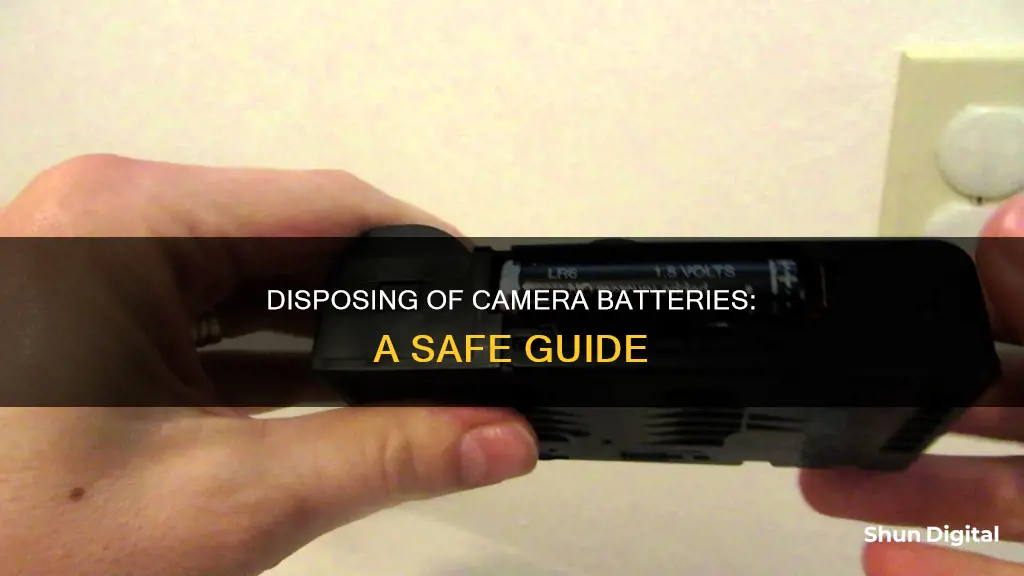 how to dispose of camera batteries