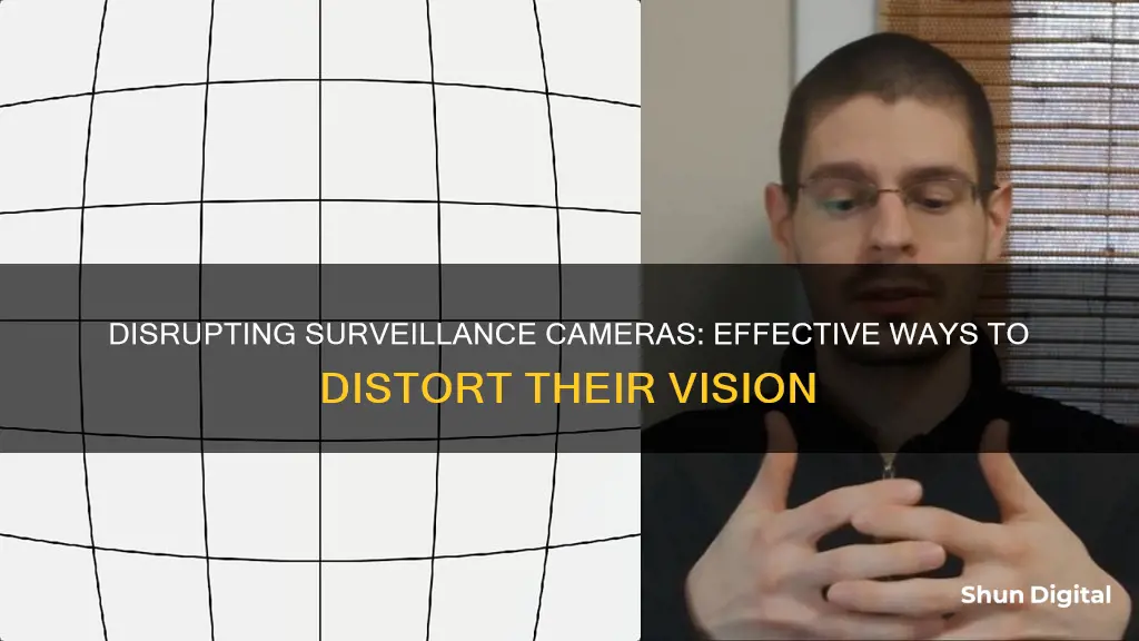 how to distort surveillance camera