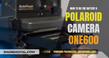 Polaroid One600: Battery Installation Guide