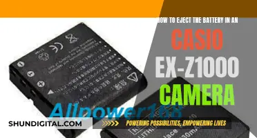 Ejecting the Casio EX-Z1000 Battery: A Step-by-Step Guide