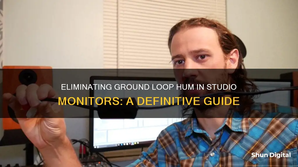 how to eliminate ground loop studio monitors