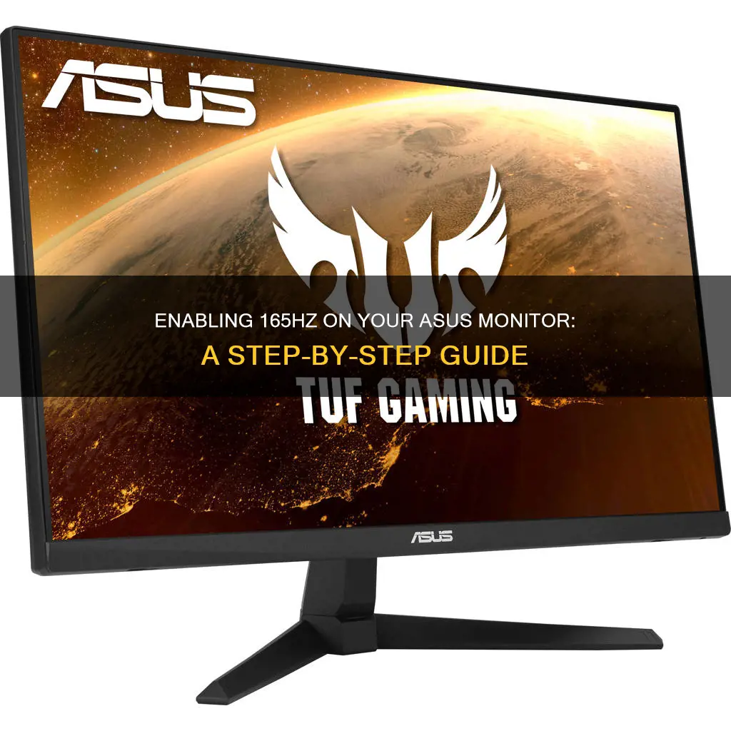 how to enable 165hz on asus monitor