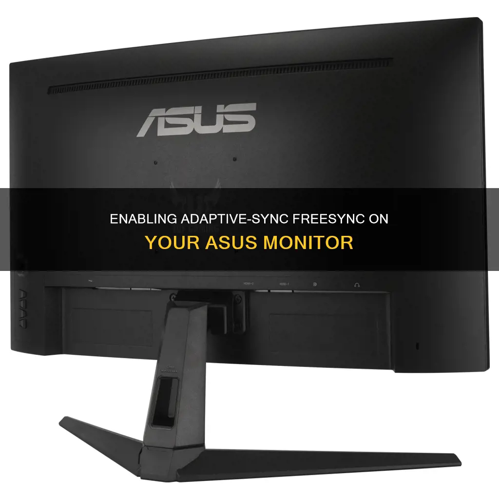 how to enable adaptive-sync freesync on asus monitor