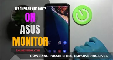 Enabling Auto-Rotate: ASUS Monitor Settings Guide