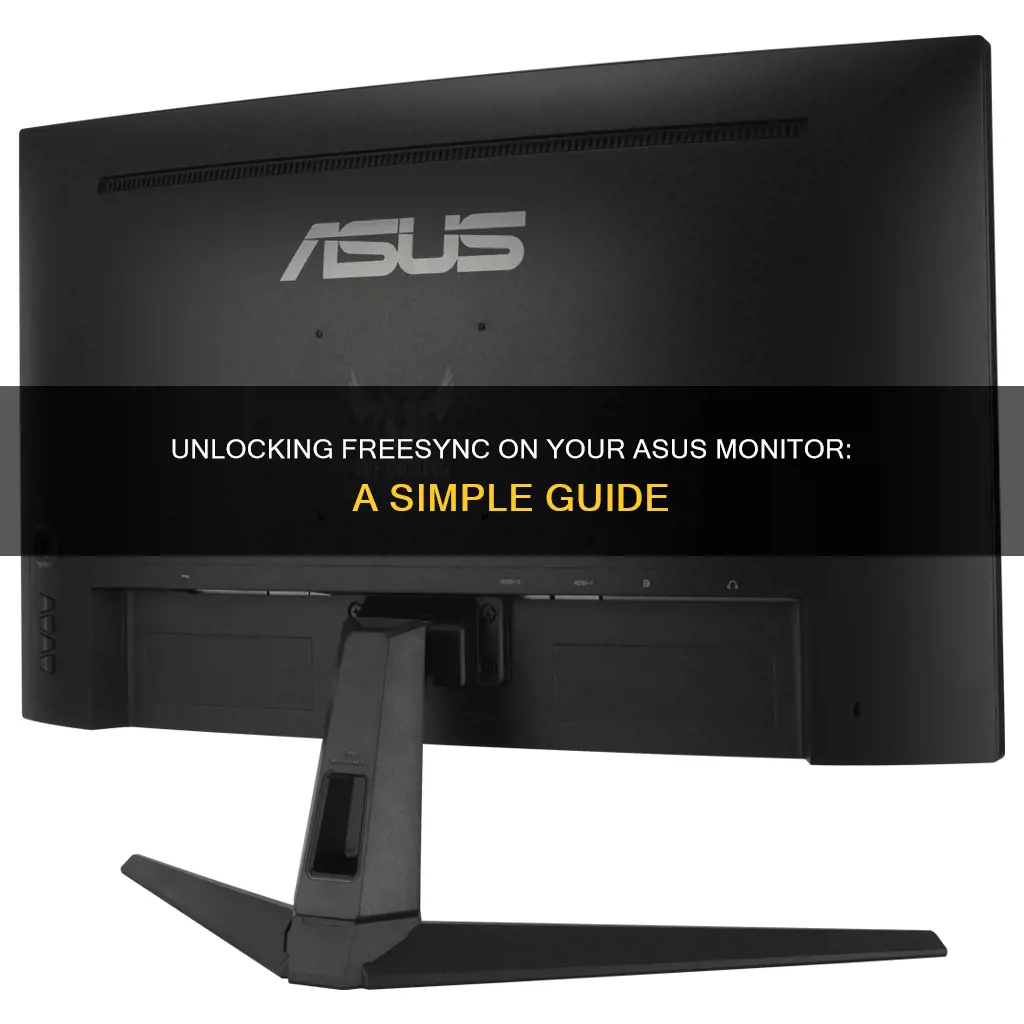 how to enable free syns asus monitor